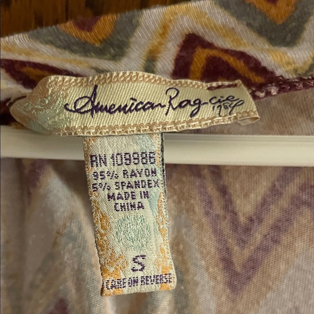 American Rag Multicolor Chevron Bodysuit - Picture 2 of 5